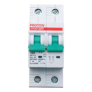 63PVC/2P DC Breaker 16A PVC 500V