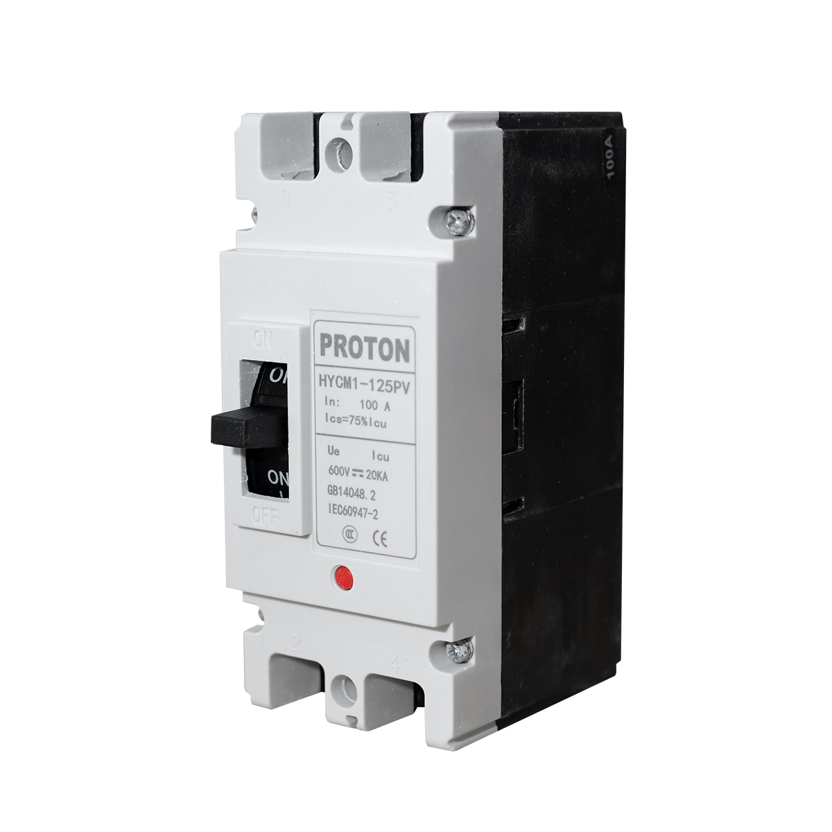 125PV 100A 2P DC 600V MCCB Proton Breaker