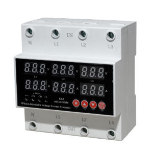 Proton AVS 63A 4P Voltage Monitor - 3Phase Adjustable Current Protector